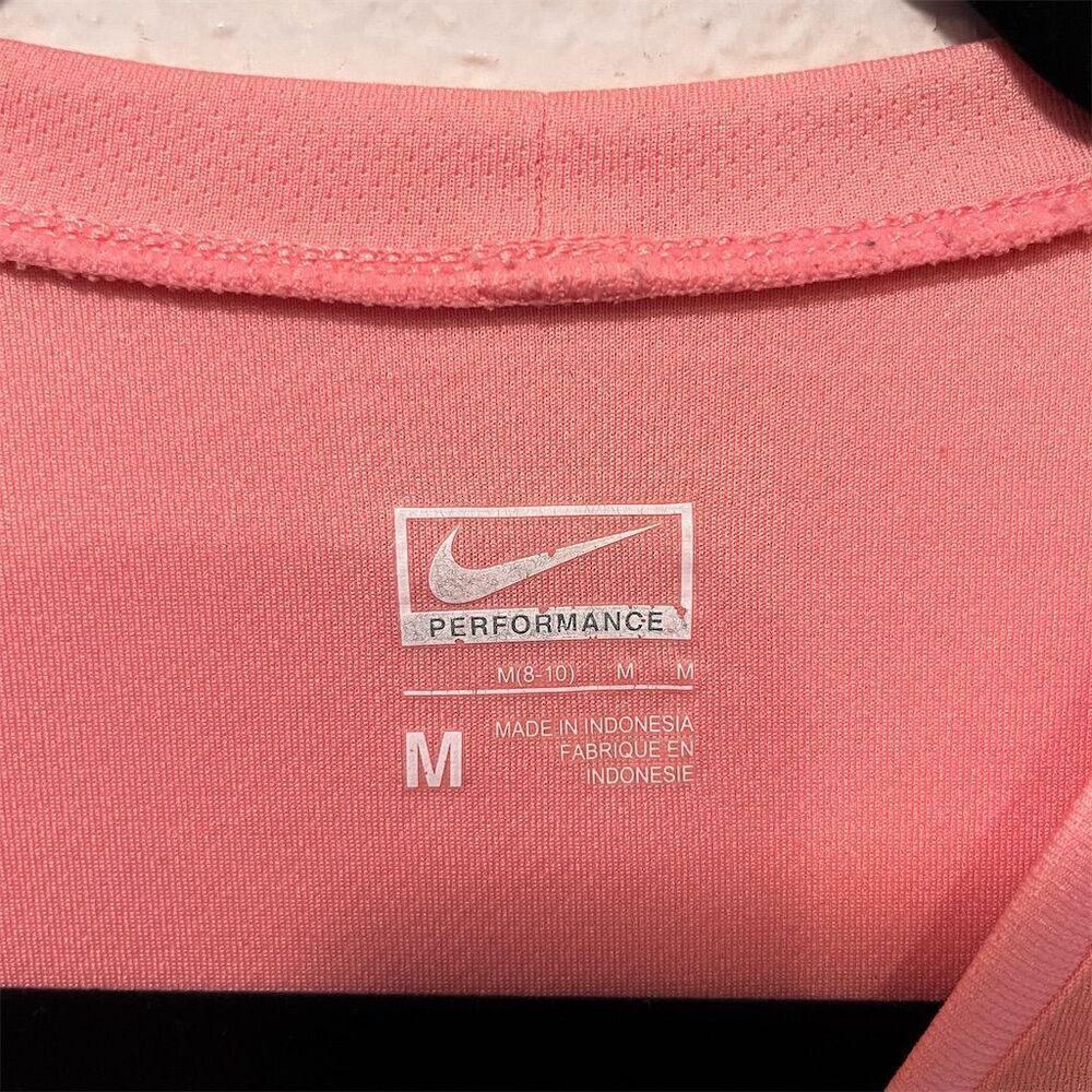 *30off3* Nike Women's Training Tee Coral Pink Short Sleeve Size M‎ - Picture 4 of 5